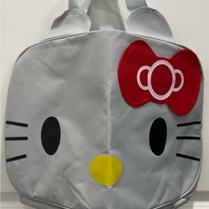 Hello Kitty Large Fashion Duffel Bag Shoulder Strap Casual Travel Light Grey